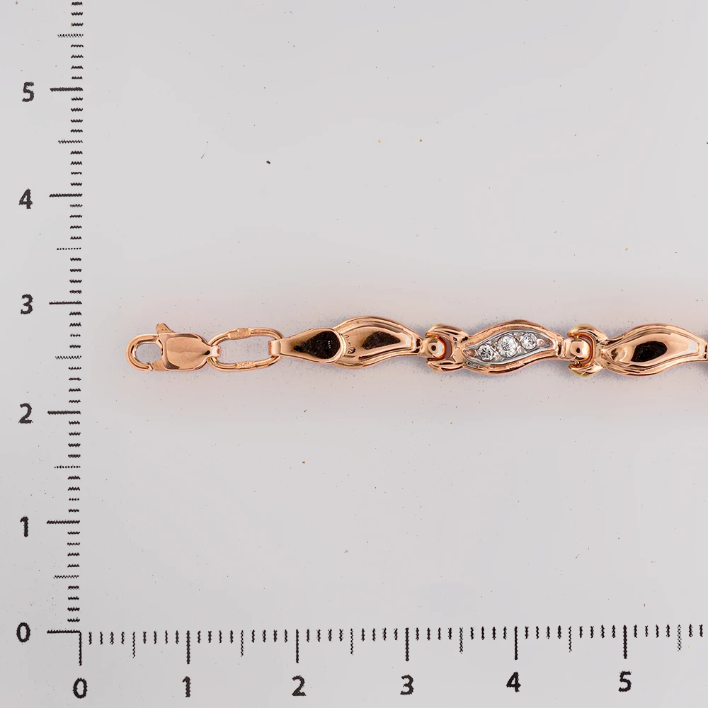 Браслет из красного золота 585 пробы