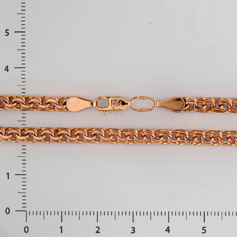 Браслет из красного золота 585 пробы