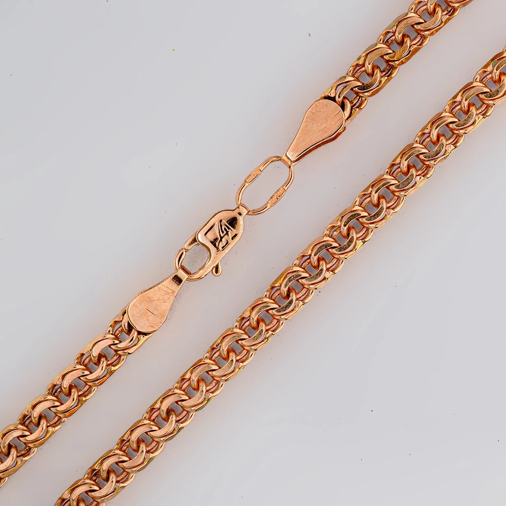 Браслет из красного золота 585 пробы