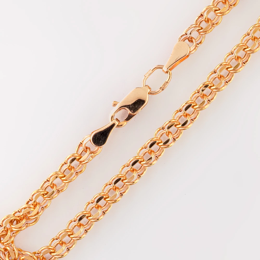 Браслет из красного золота 585 пробы