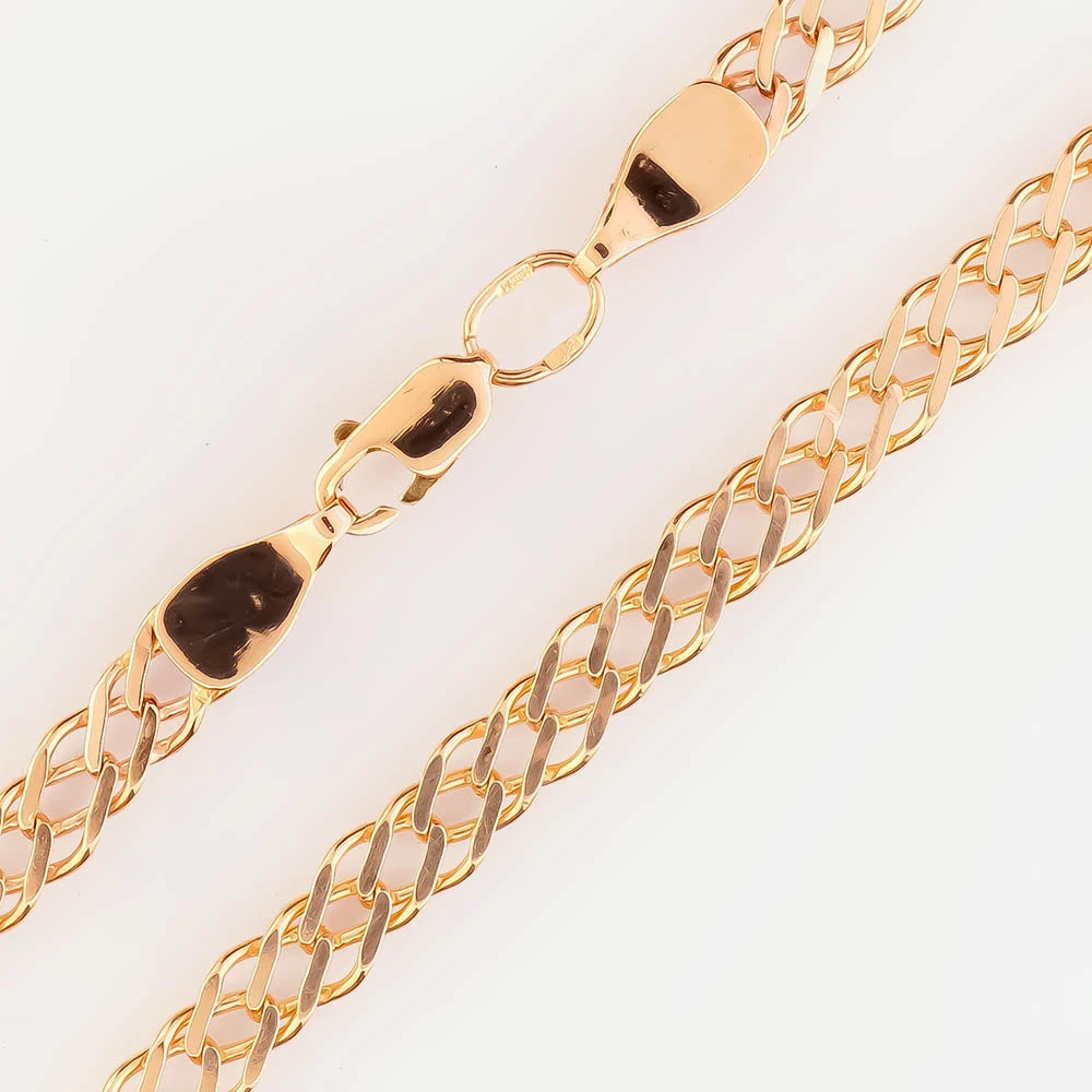 Браслет из красного золота 585 пробы