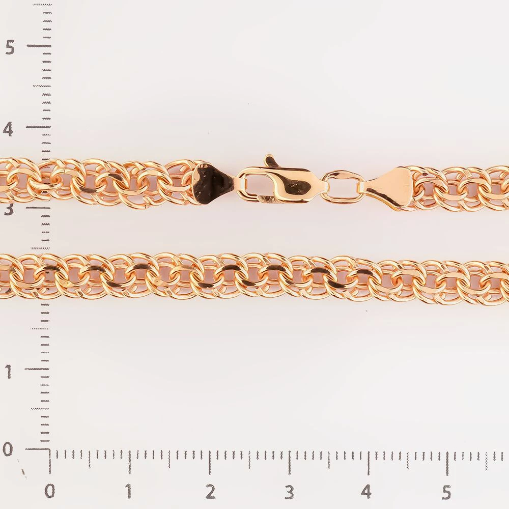 Браслет из красного золота 585 пробы