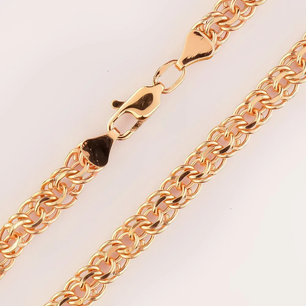 Браслет из красного золота 585 пробы