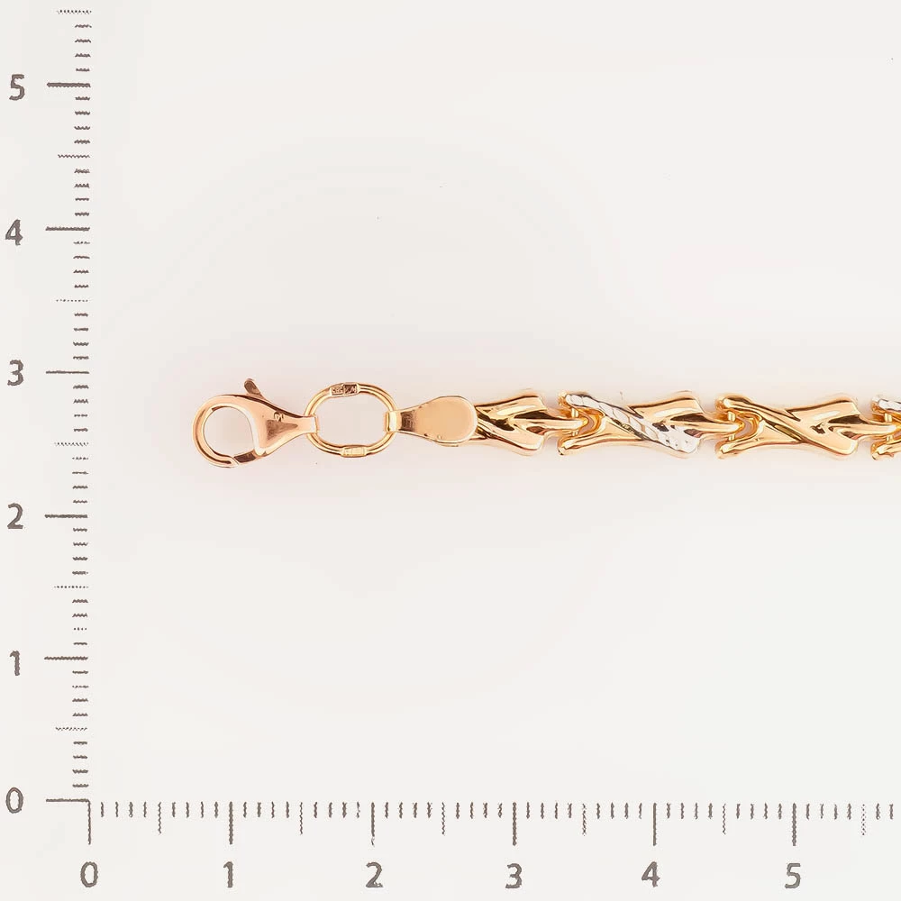 Браслет из красного золота 585 пробы