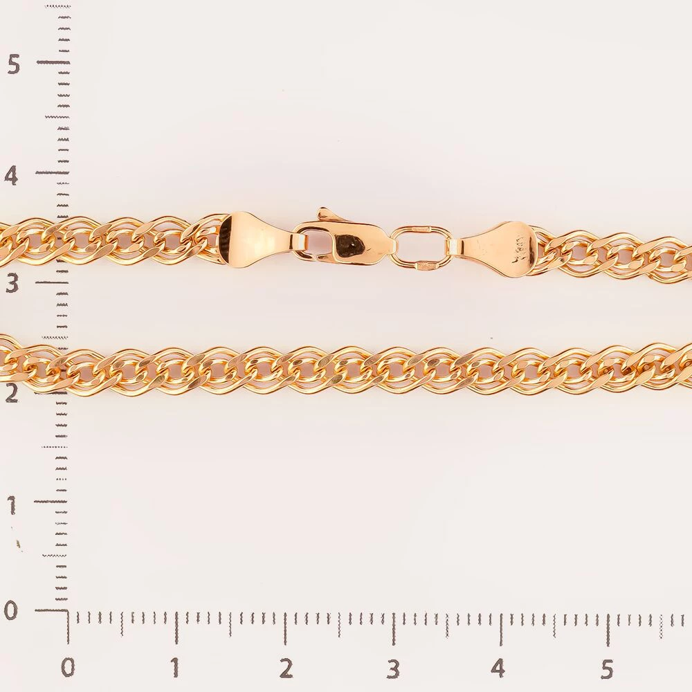 Браслет из красного золота 585 пробы