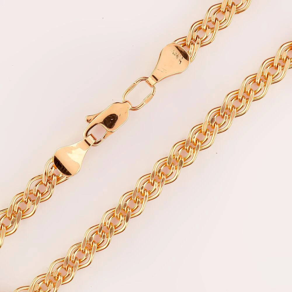 Браслет из красного золота 585 пробы