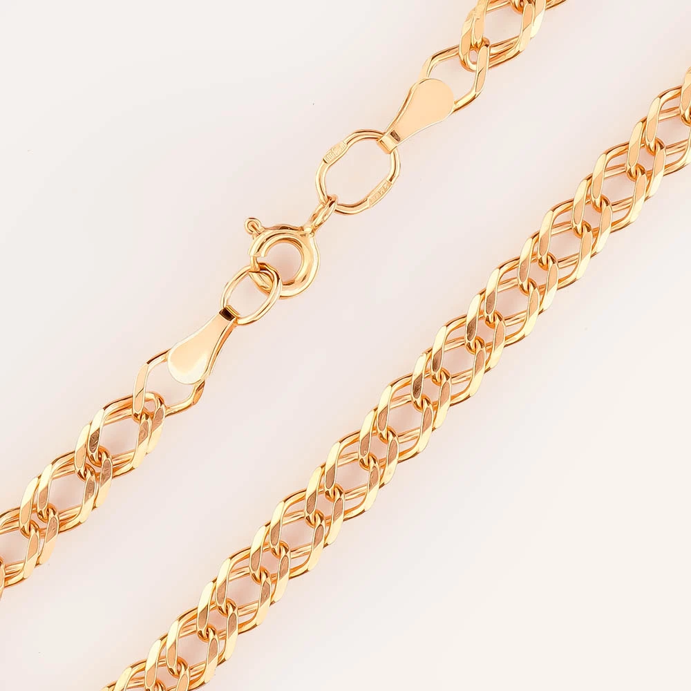 Браслет из красного золота 585 пробы