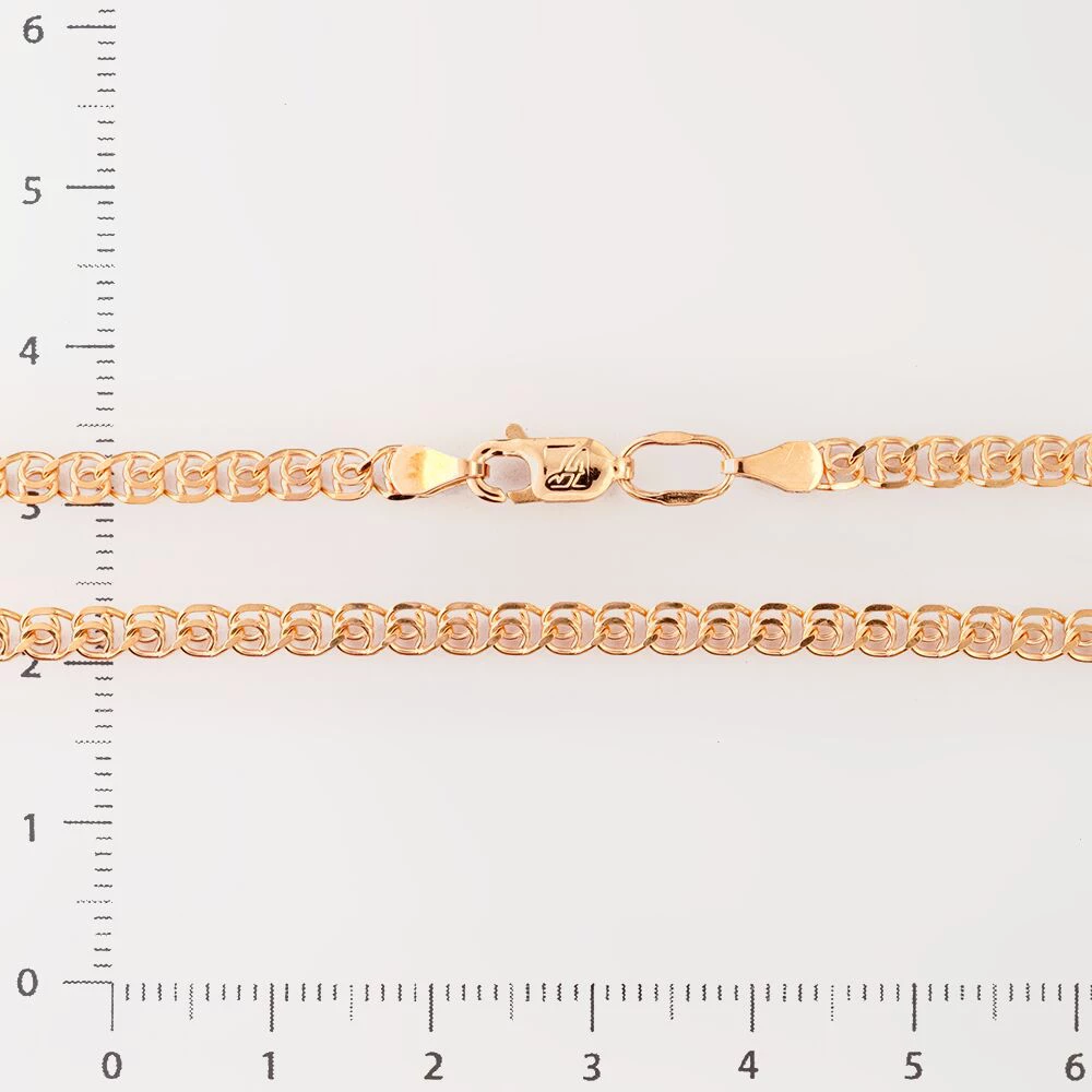 Браслет из красного золота 585 пробы