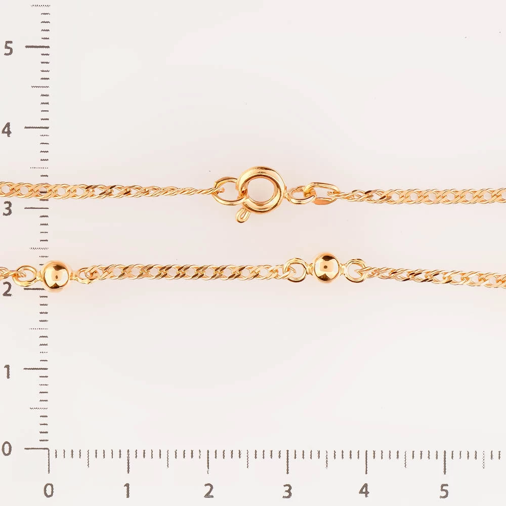 Браслет из красного золота 585 пробы