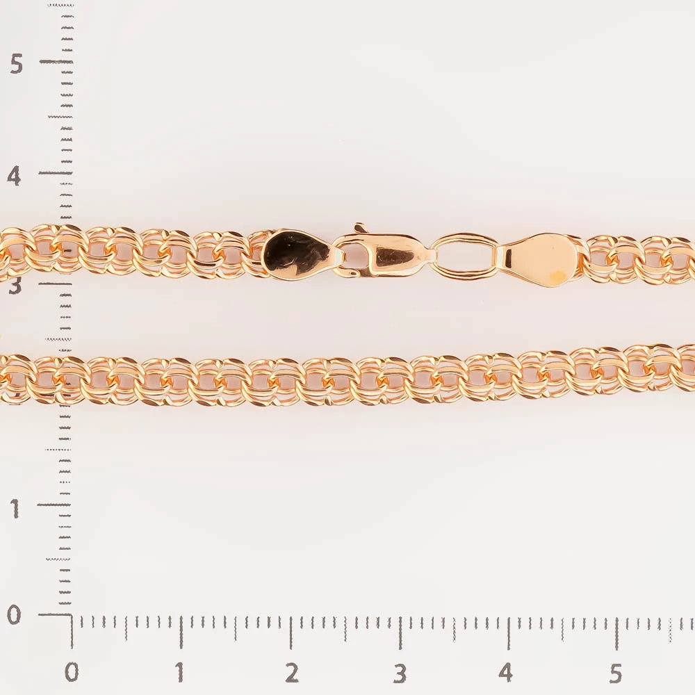 Браслет из красного золота 585 пробы