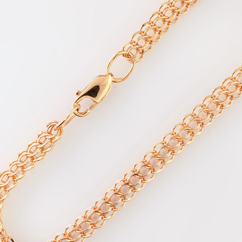 Браслет из красного золота 585 пробы