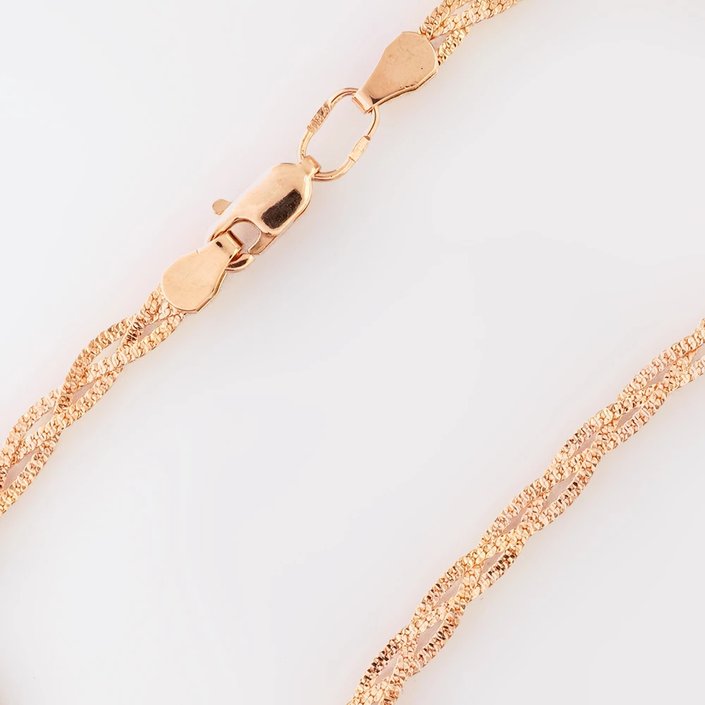 Браслет из красного золота 585 пробы