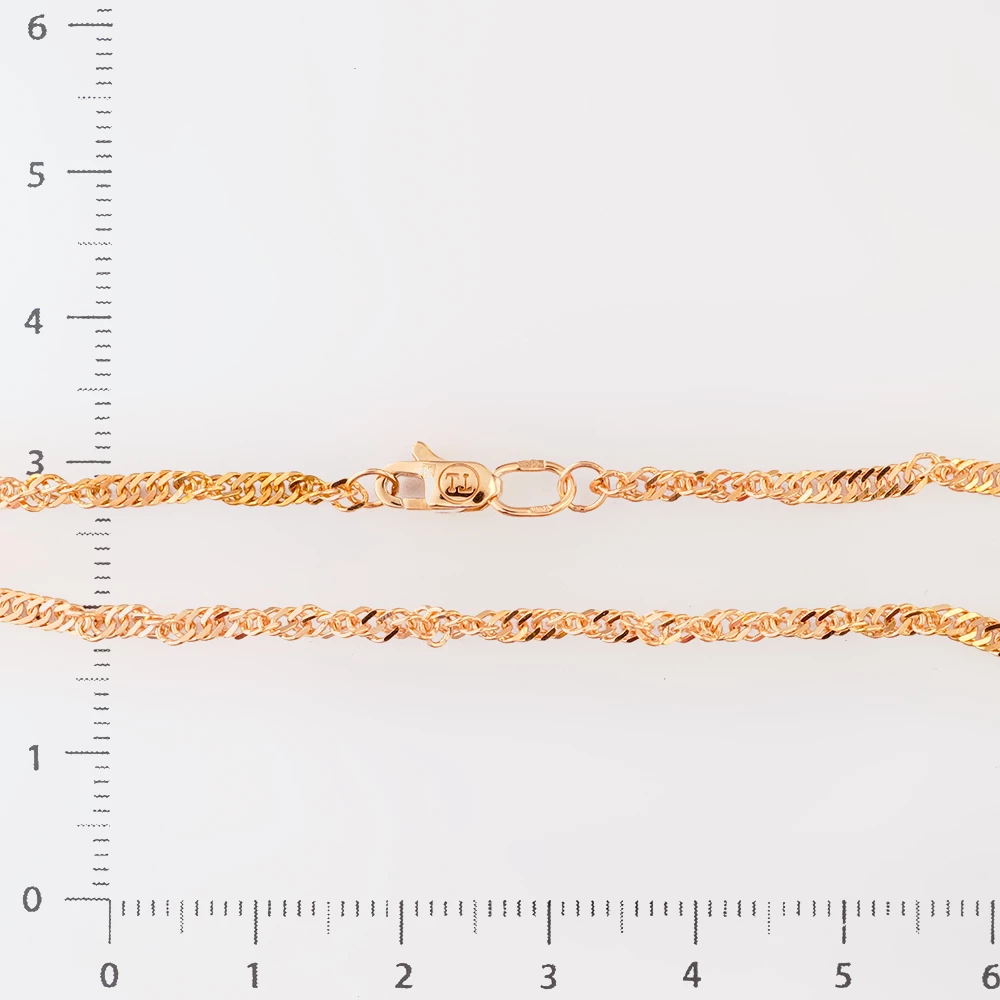 Браслет из красного золота 585 пробы