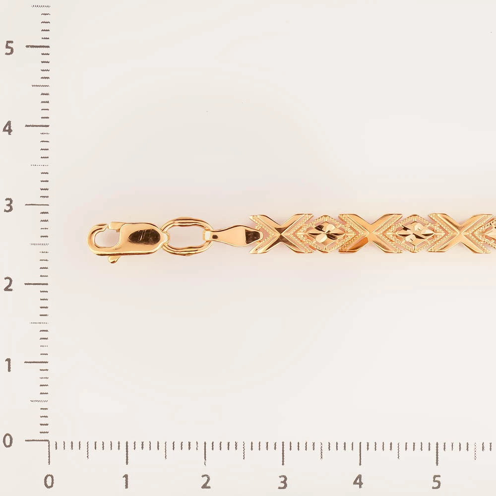 Браслет из красного золота 585 пробы