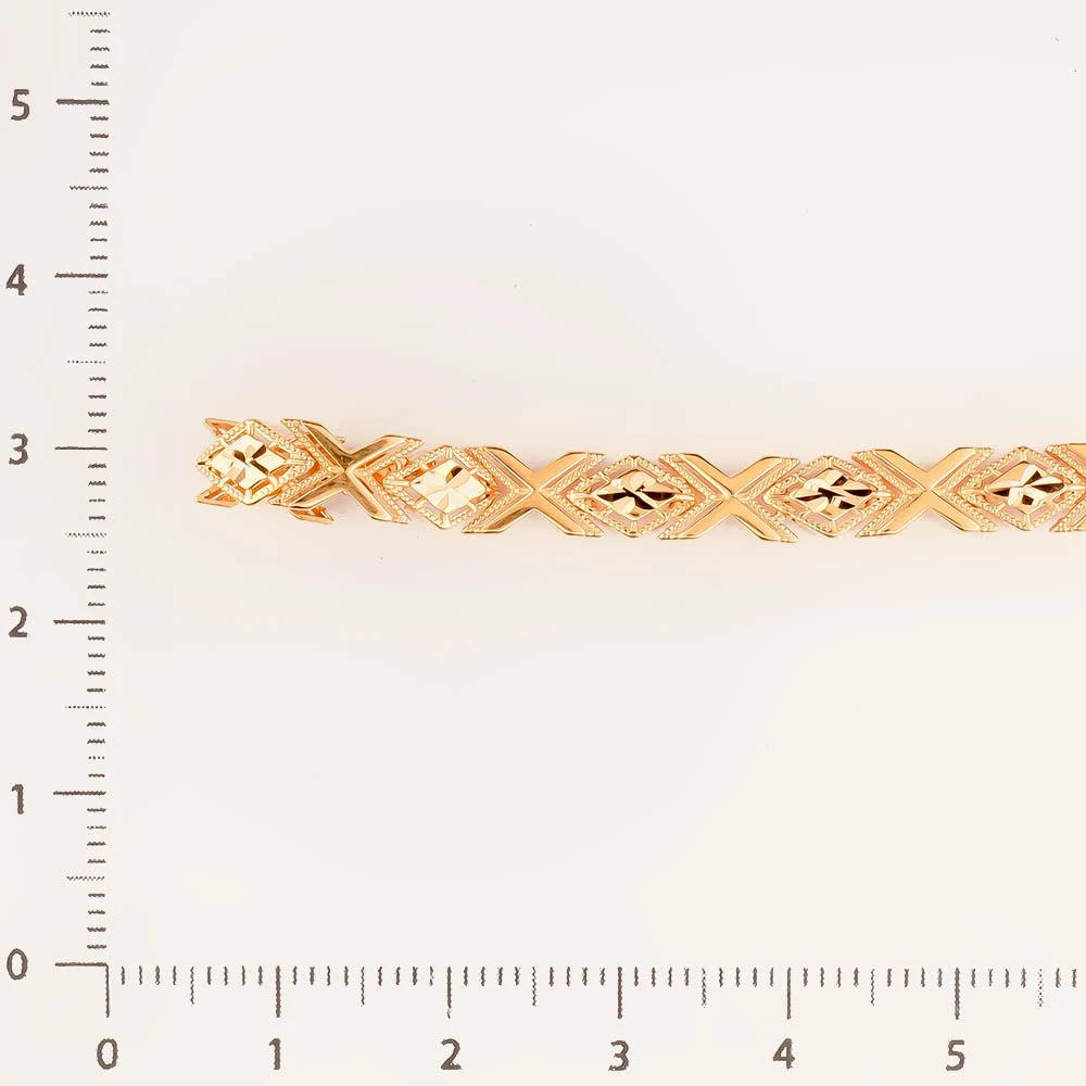 Браслет из красного золота 585 пробы