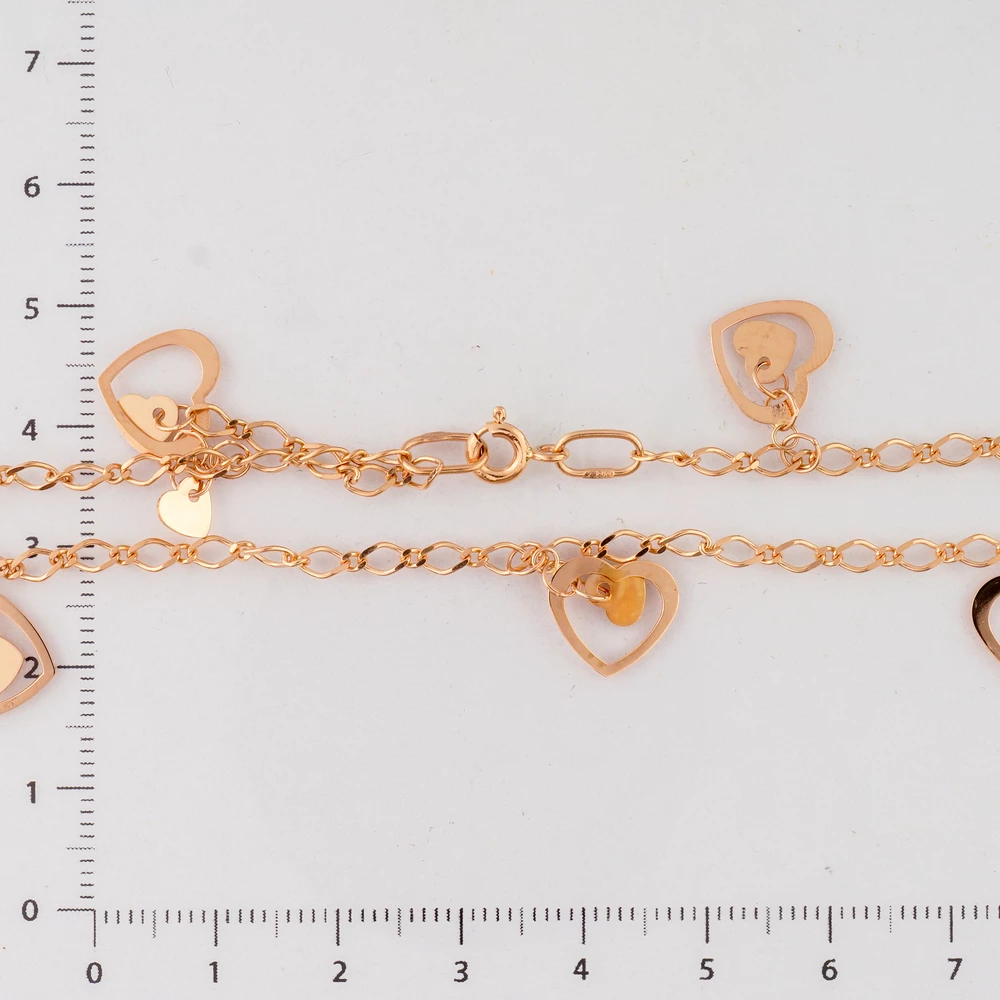 Браслет из красного золота 585 пробы