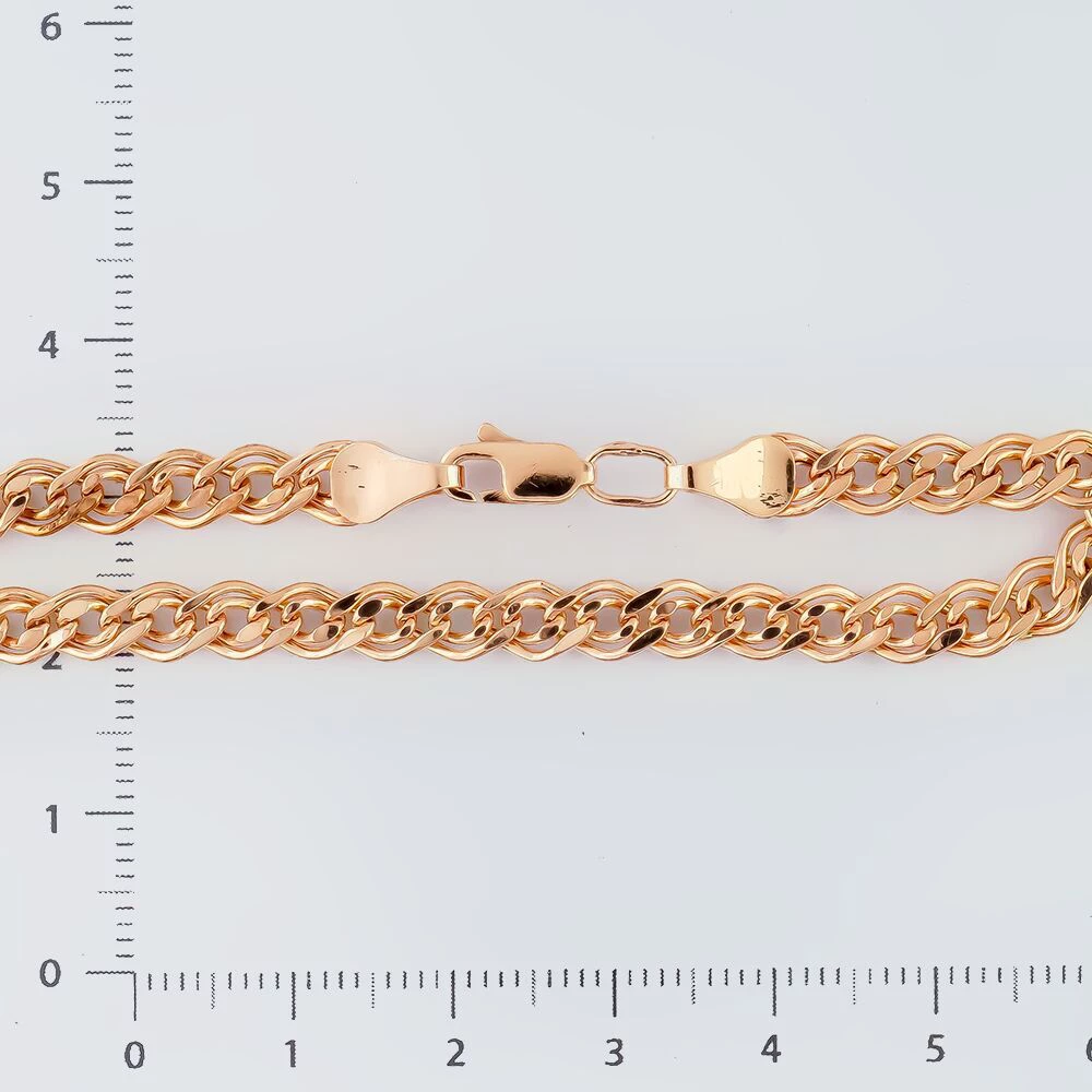 Браслет из красного золота 585 пробы