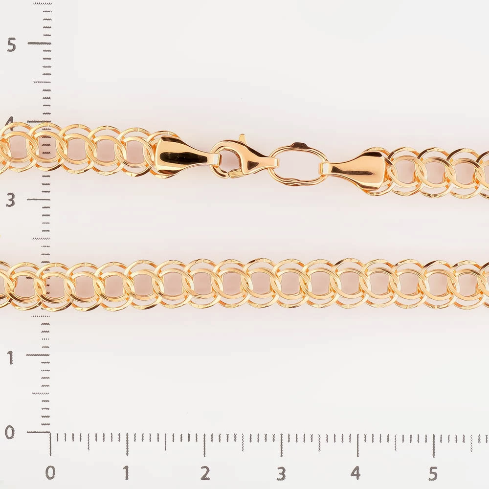 Браслет из красного золота 585 пробы