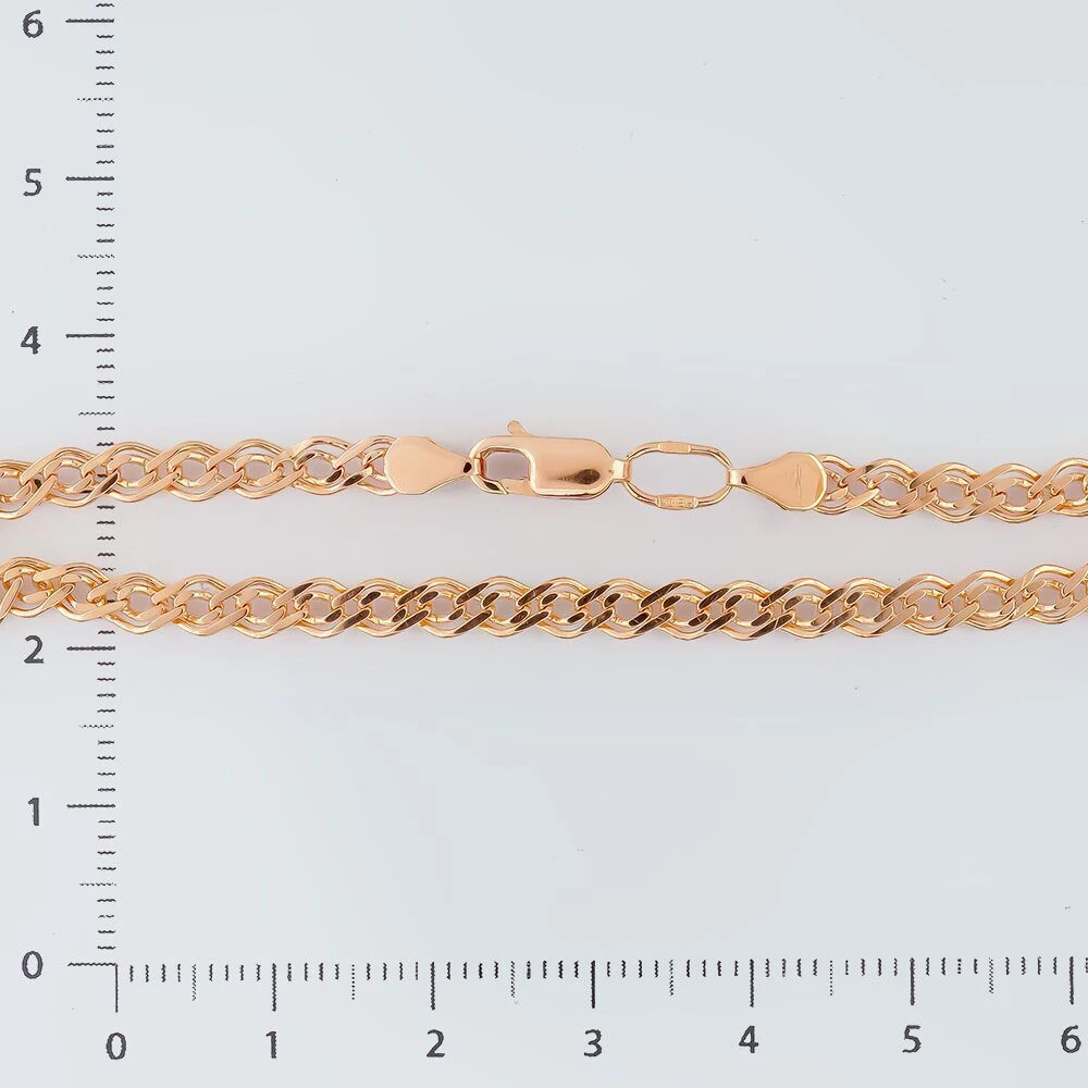 Браслет из красного золота 585 пробы