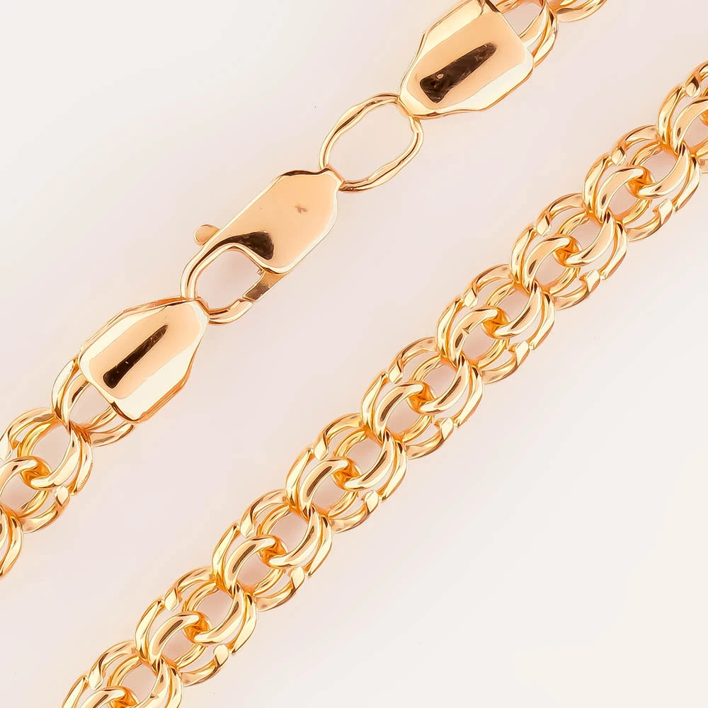 Браслет из красного золота 585 пробы