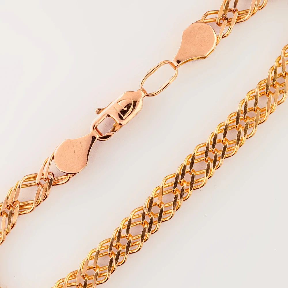 Браслет из красного золота 585 пробы