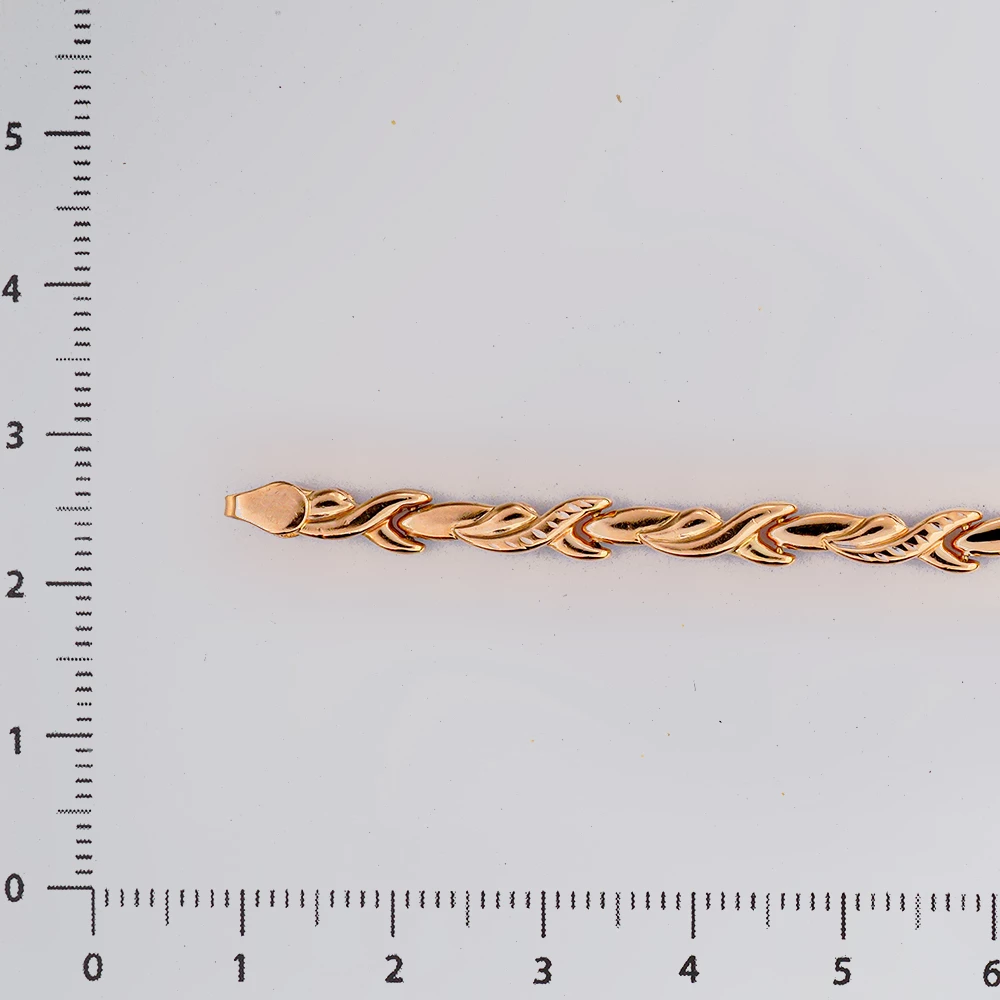 Браслет из красного золота 585 пробы