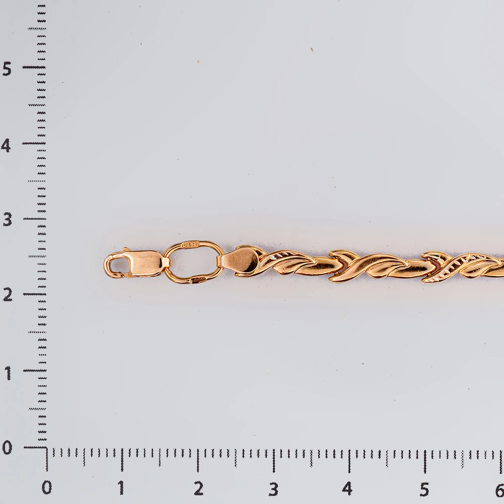 Браслет из красного золота 585 пробы