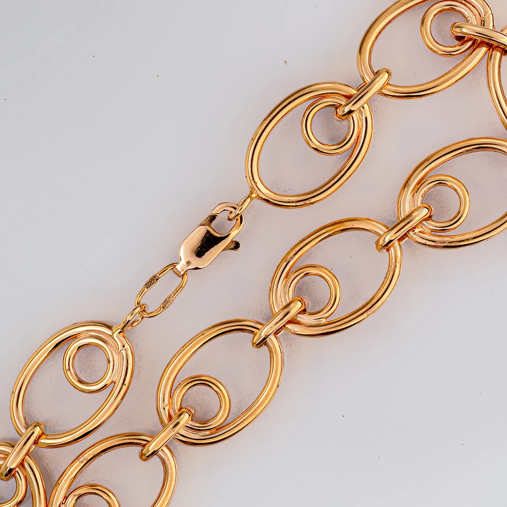 Браслет из красного золота 585 пробы