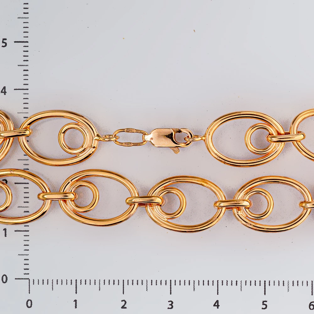 Браслет из красного золота 585 пробы