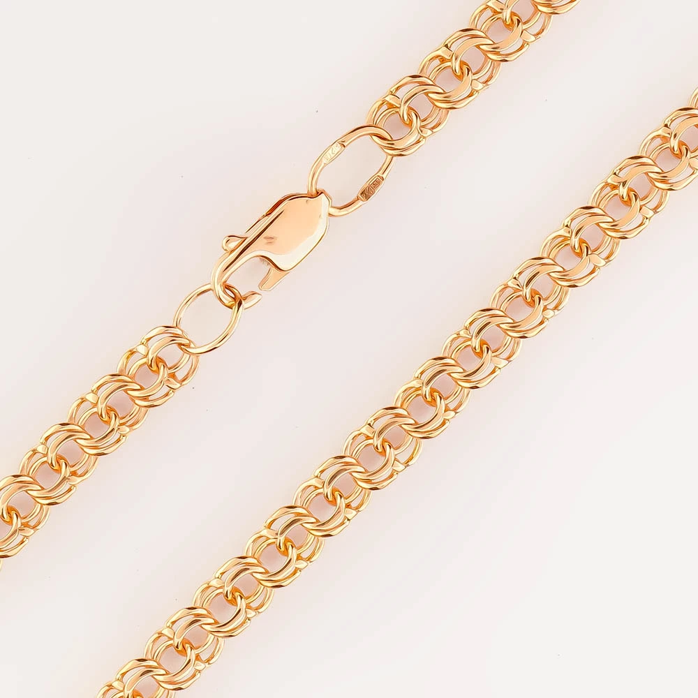 Браслет из красного золота 585 пробы