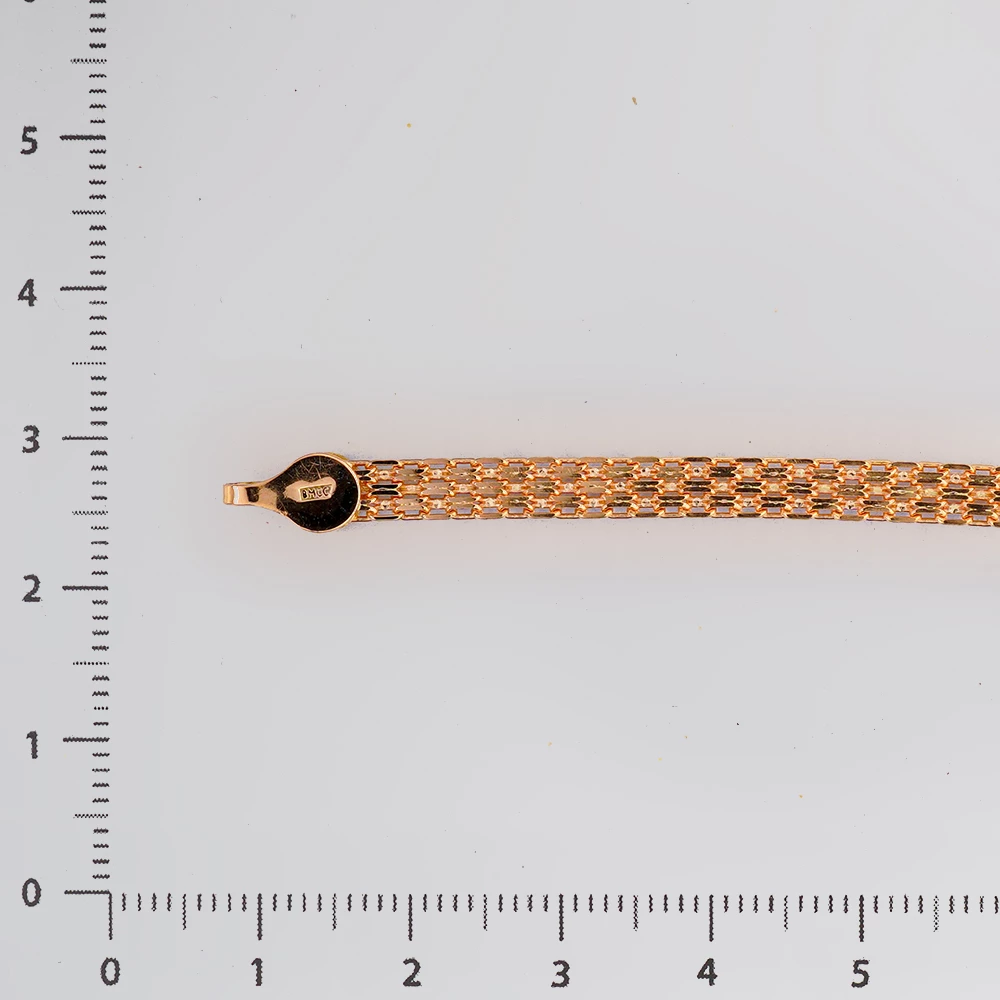 Браслет из красного золота 585 пробы