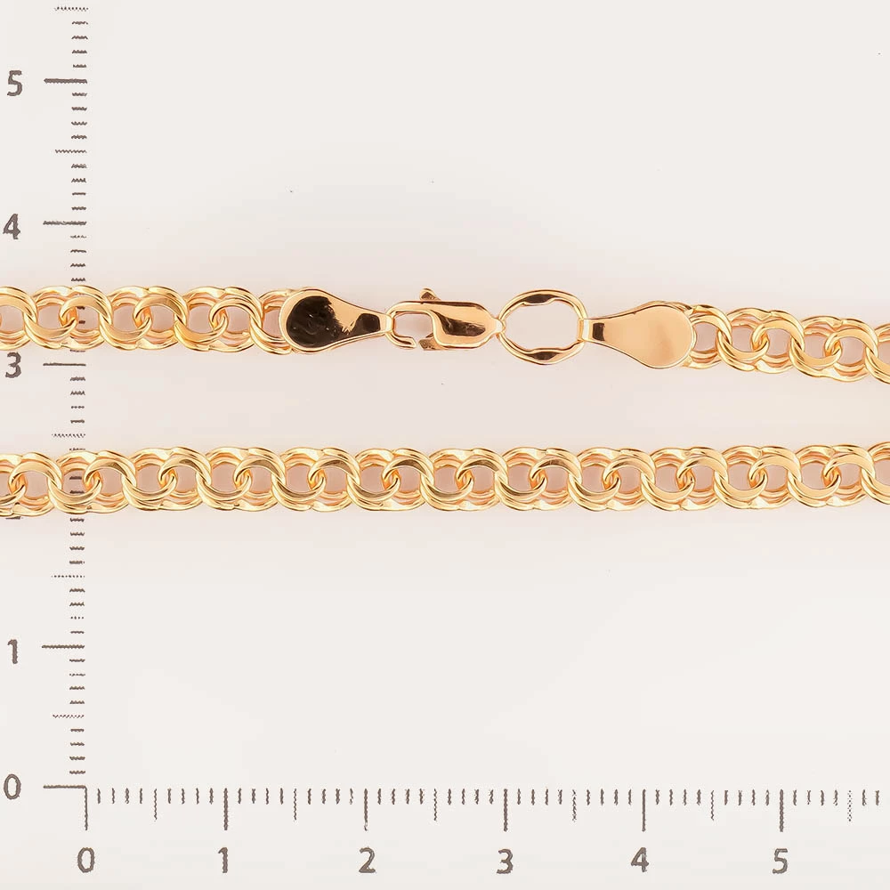 Браслет из красного золота 585 пробы