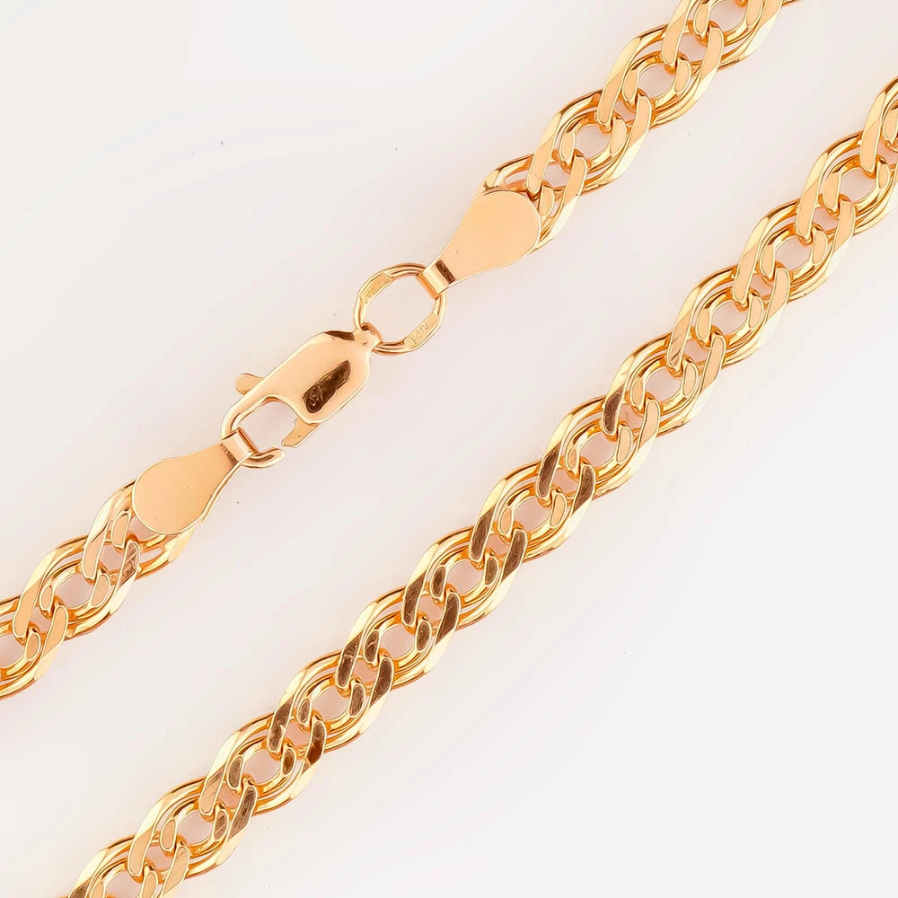 Браслет из красного золота 585 пробы