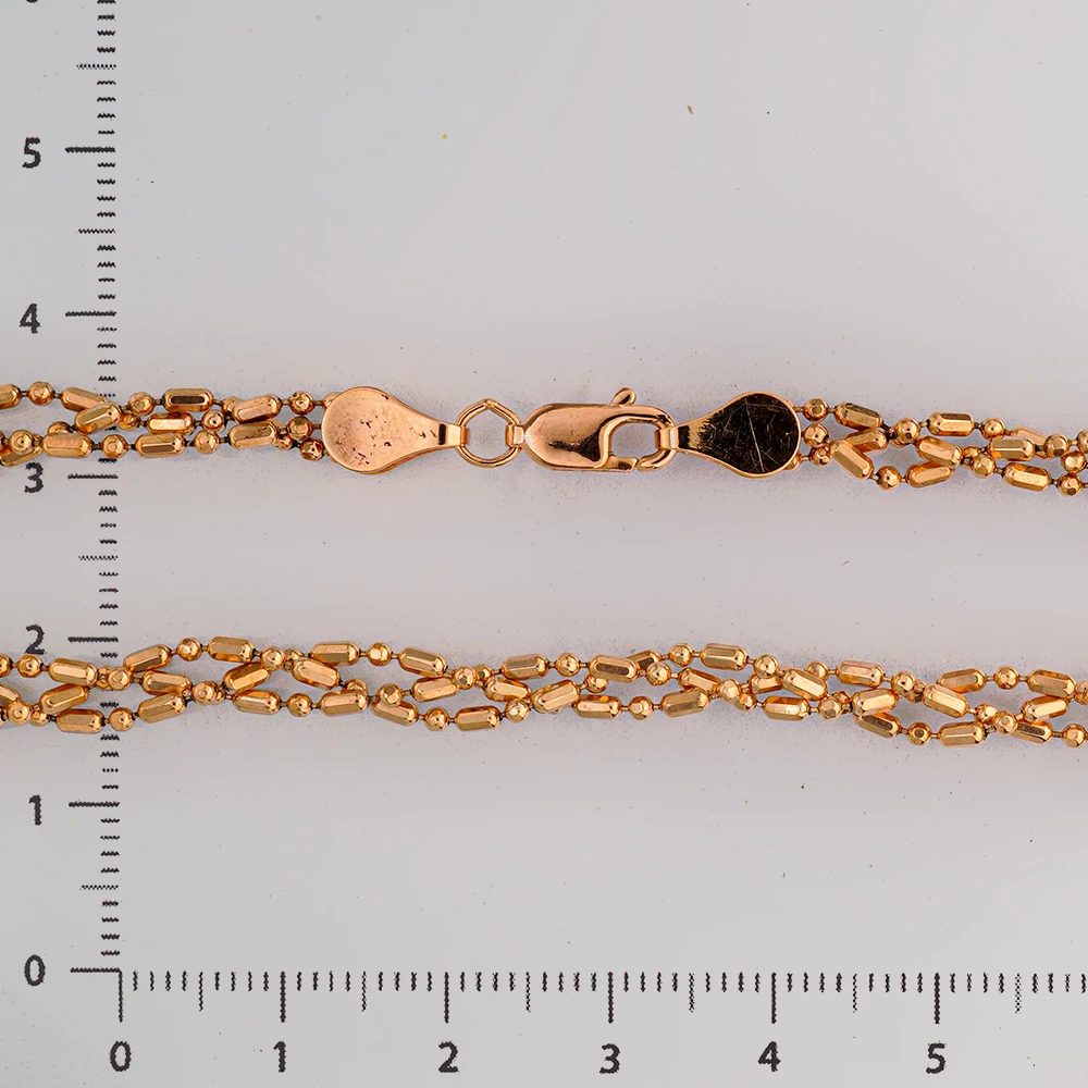 Браслет из красного золота 585 пробы