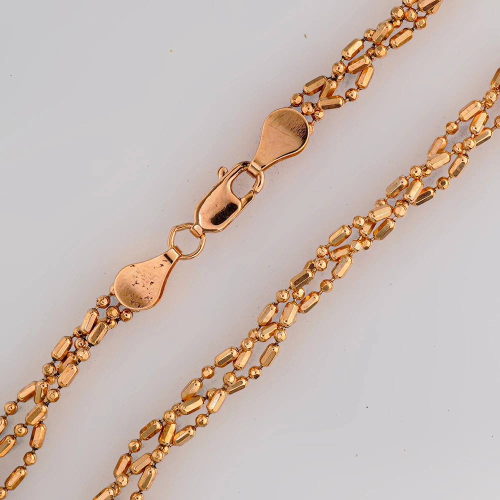 Браслет из красного золота 585 пробы