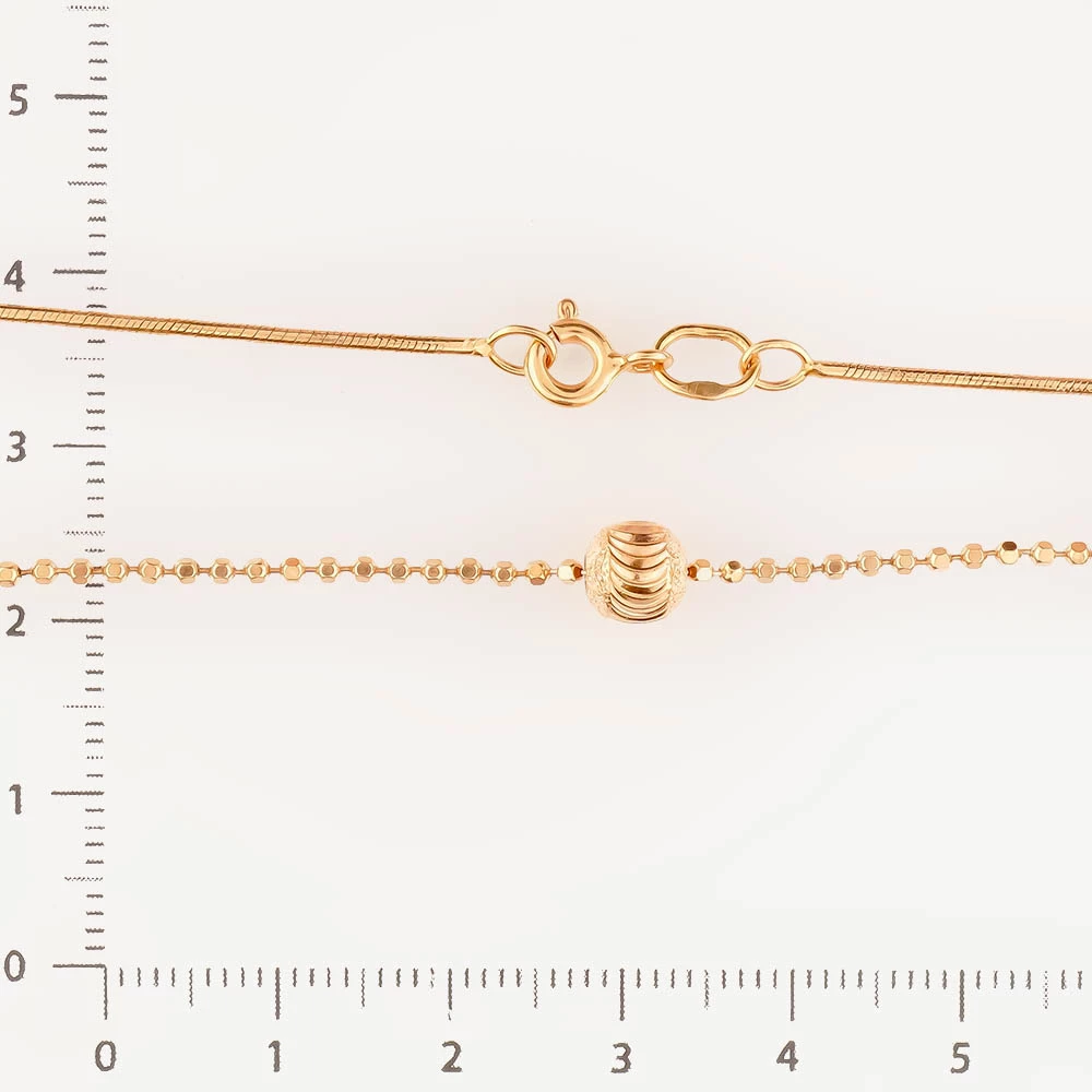 Браслет из красного золота 585 пробы