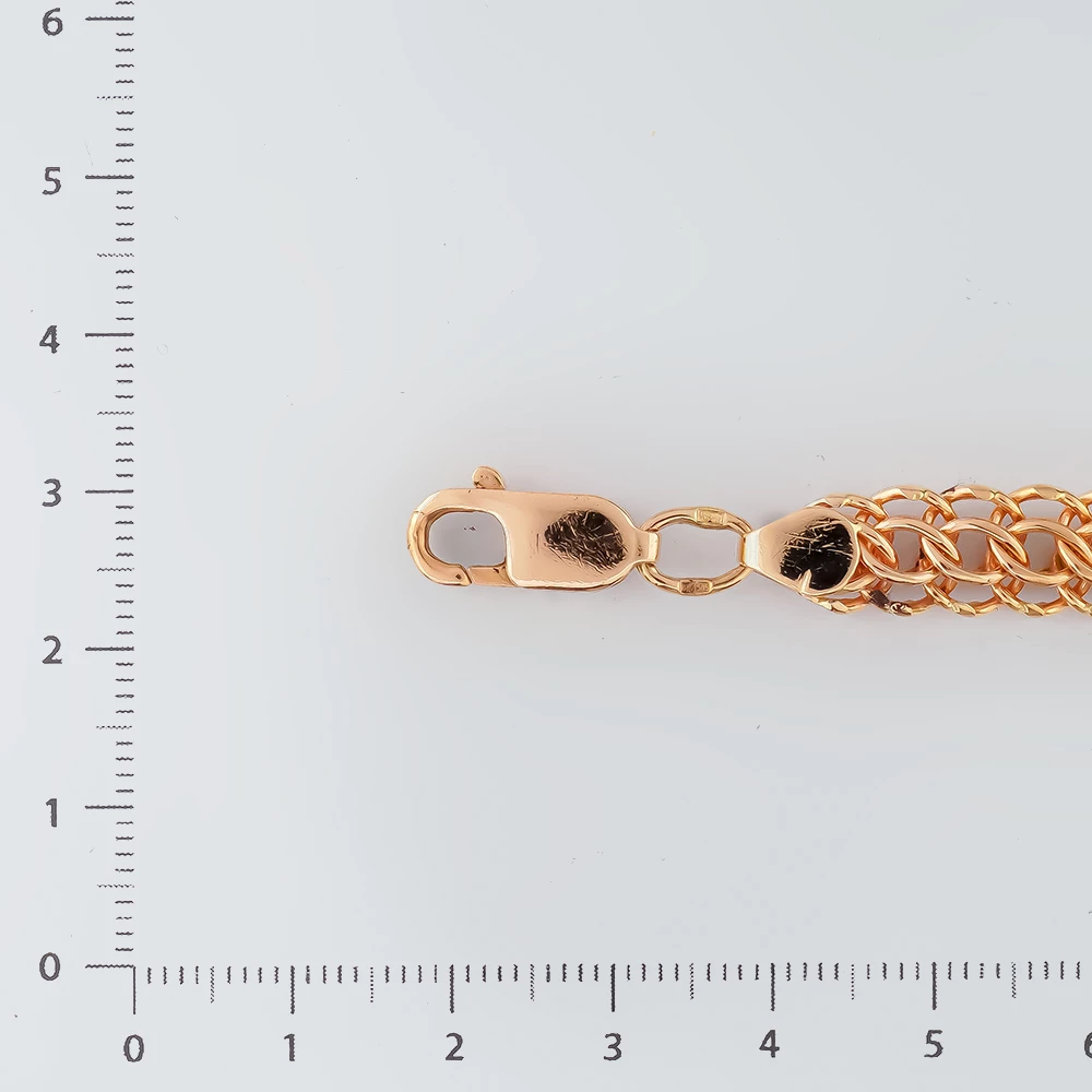 Браслет из красного золота 585 пробы