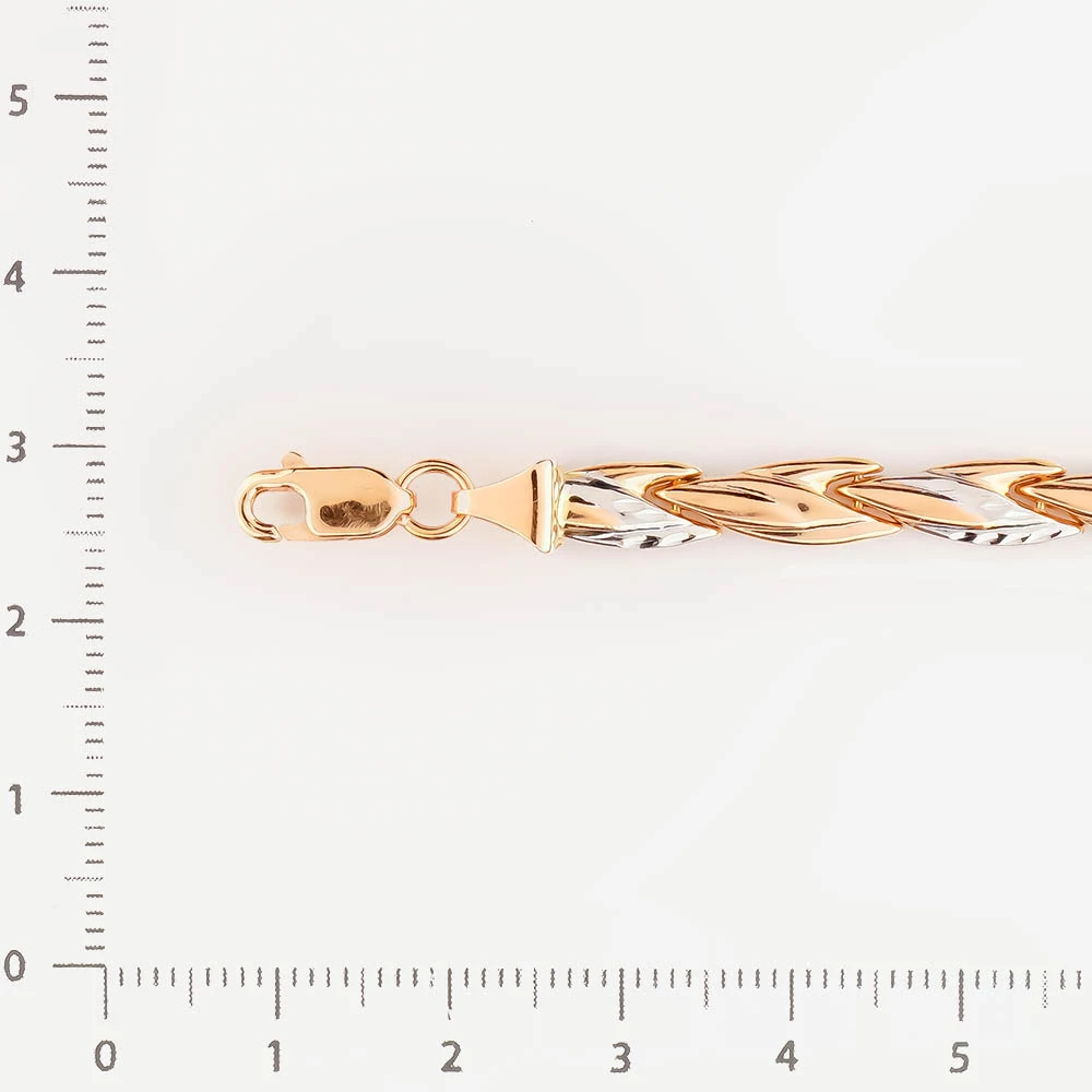 Браслет из красного золота 585 пробы