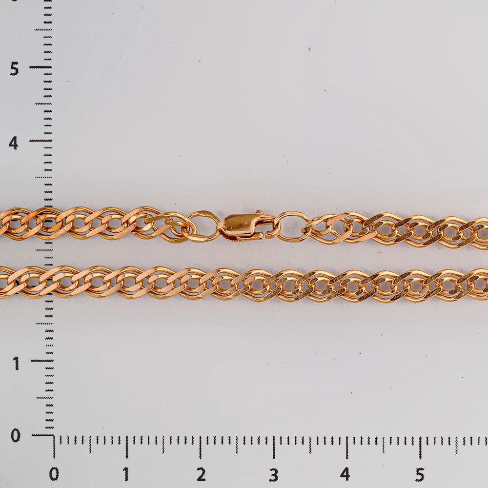 Браслет из красного золота 585 пробы