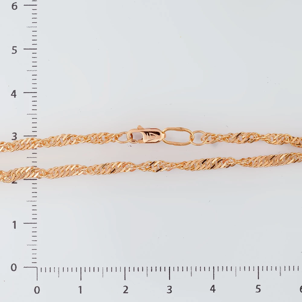 Браслет из красного золота 585 пробы