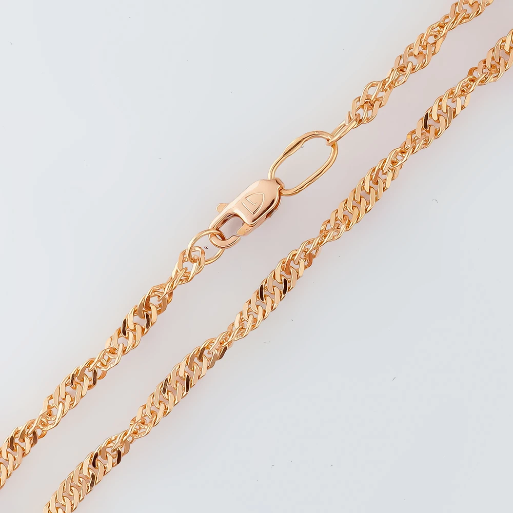 Браслет из красного золота 585 пробы