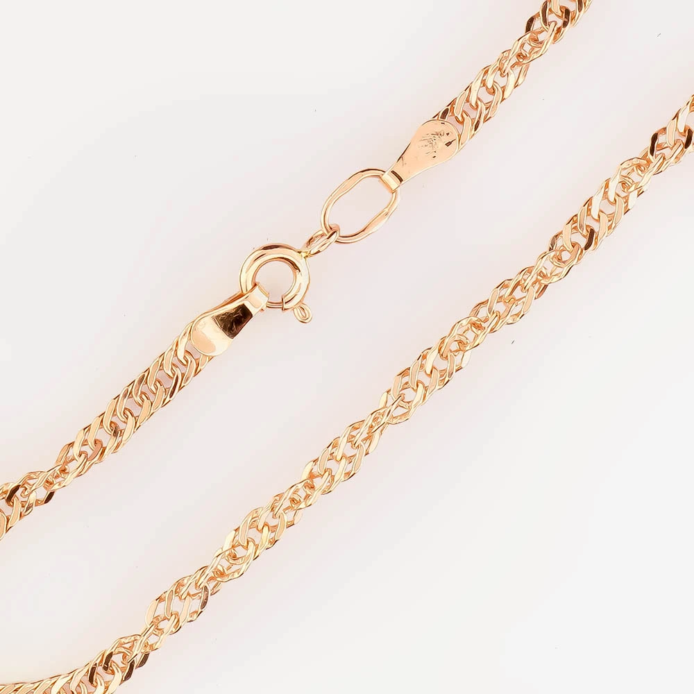 Браслет из красного золота 585 пробы