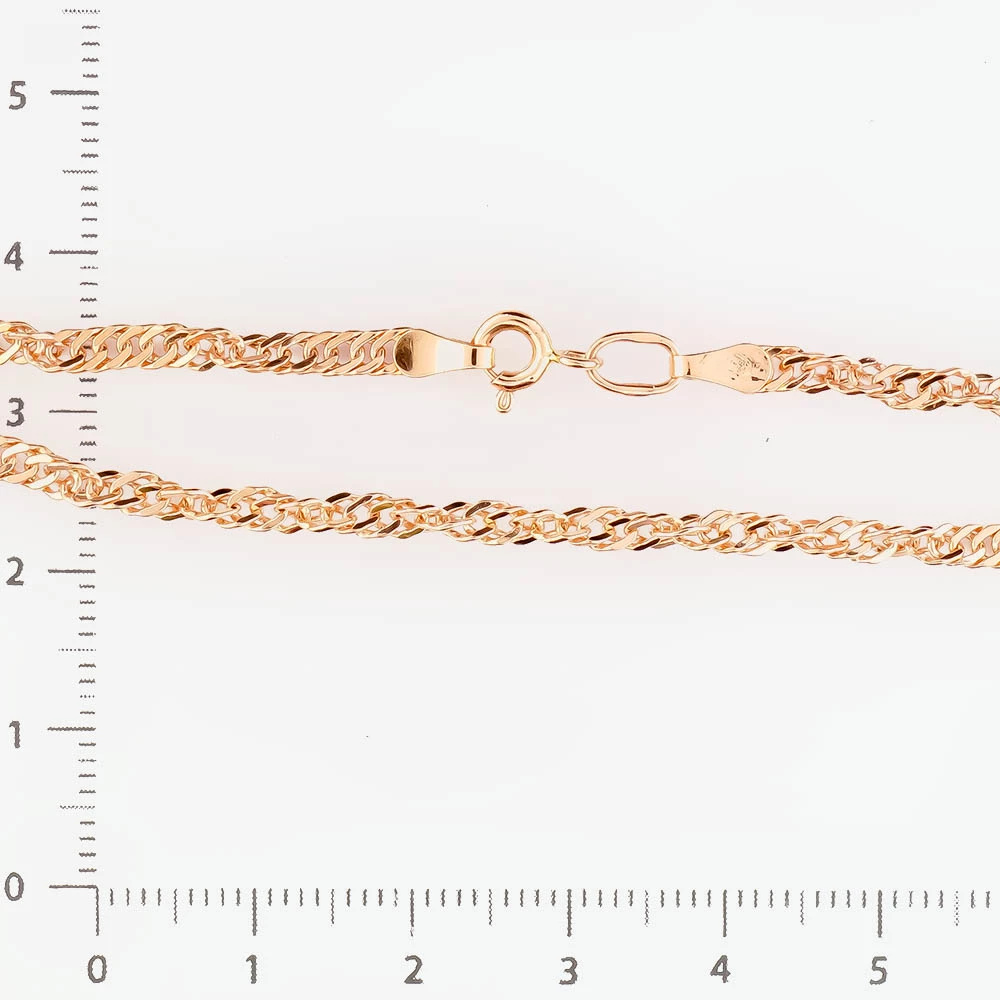 Браслет из красного золота 585 пробы