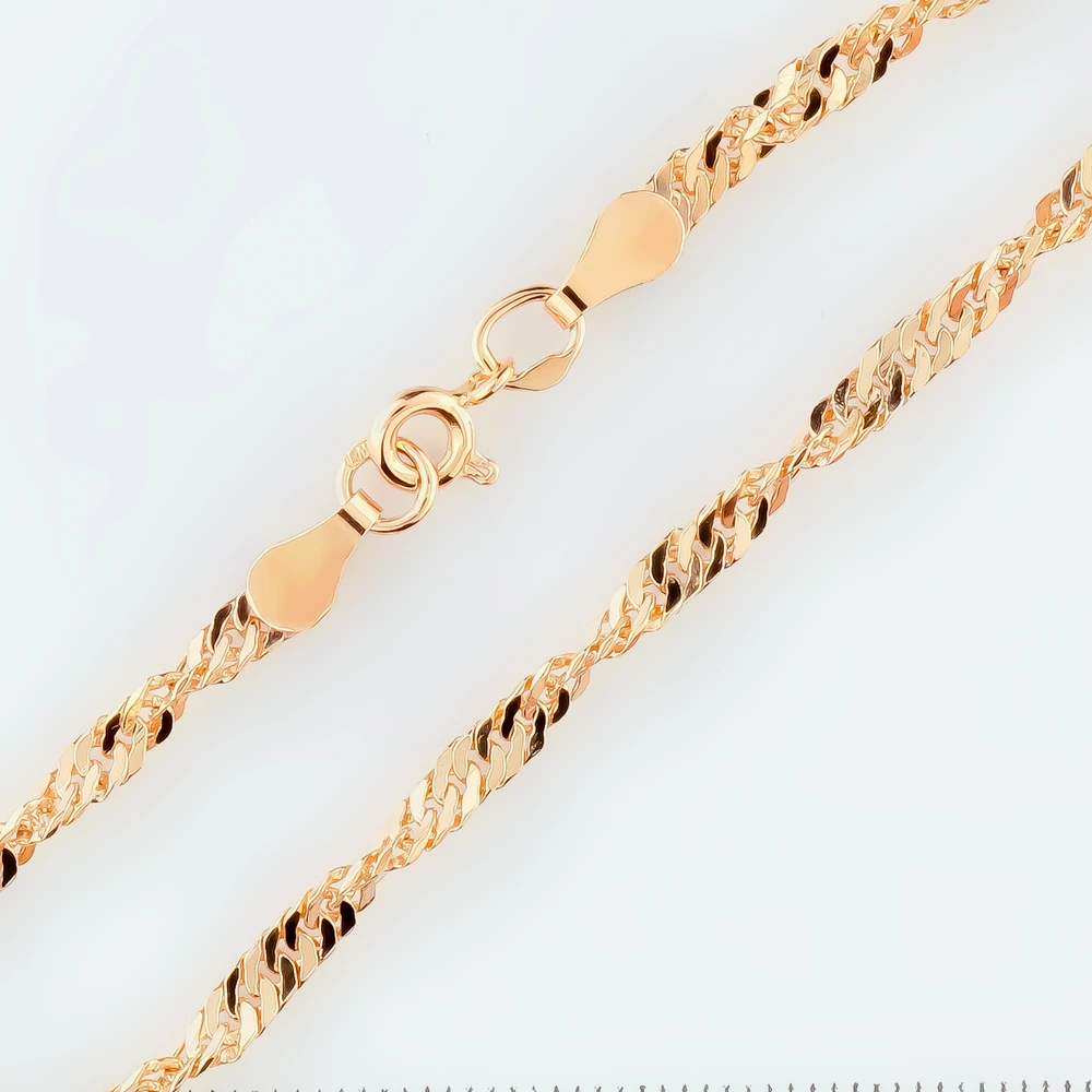 Браслет из красного золота 585 пробы