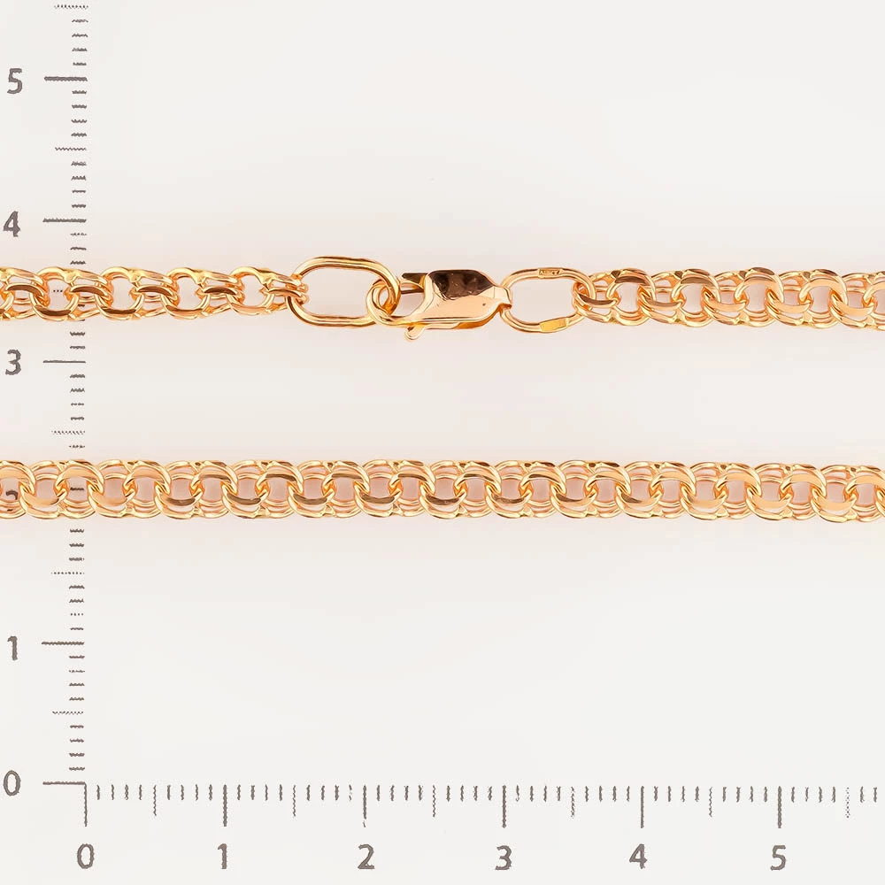 Браслет из красного золота 585 пробы