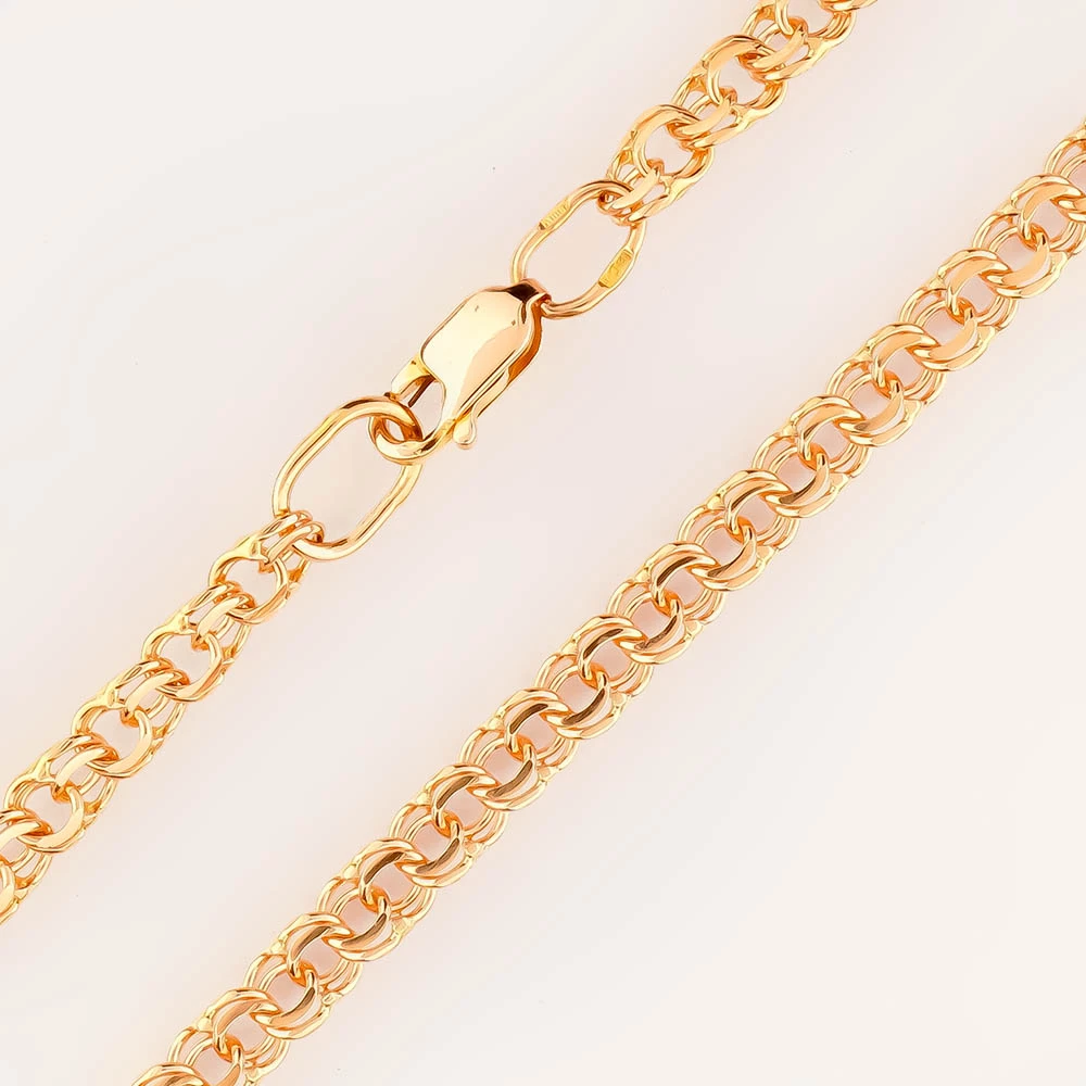 Браслет из красного золота 585 пробы