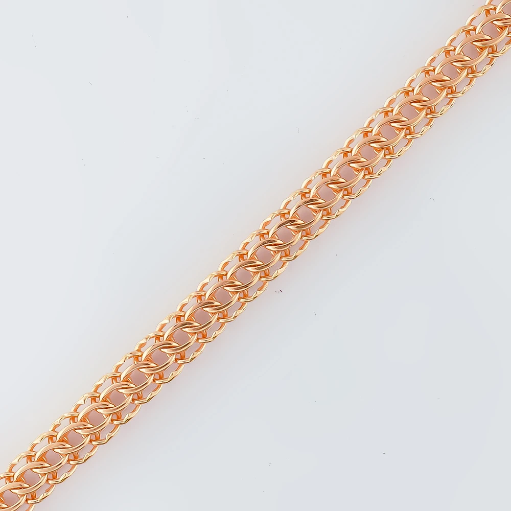 Браслет из красного золота 585 пробы