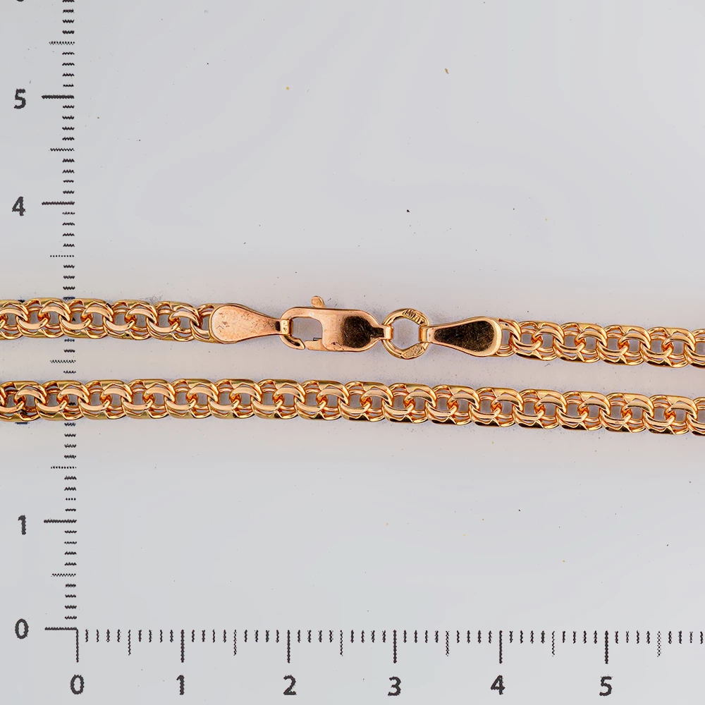 Браслет из красного золота 585 пробы