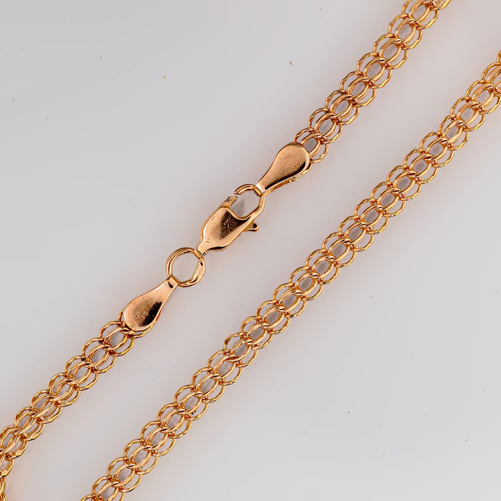 Браслет из красного золота 585 пробы