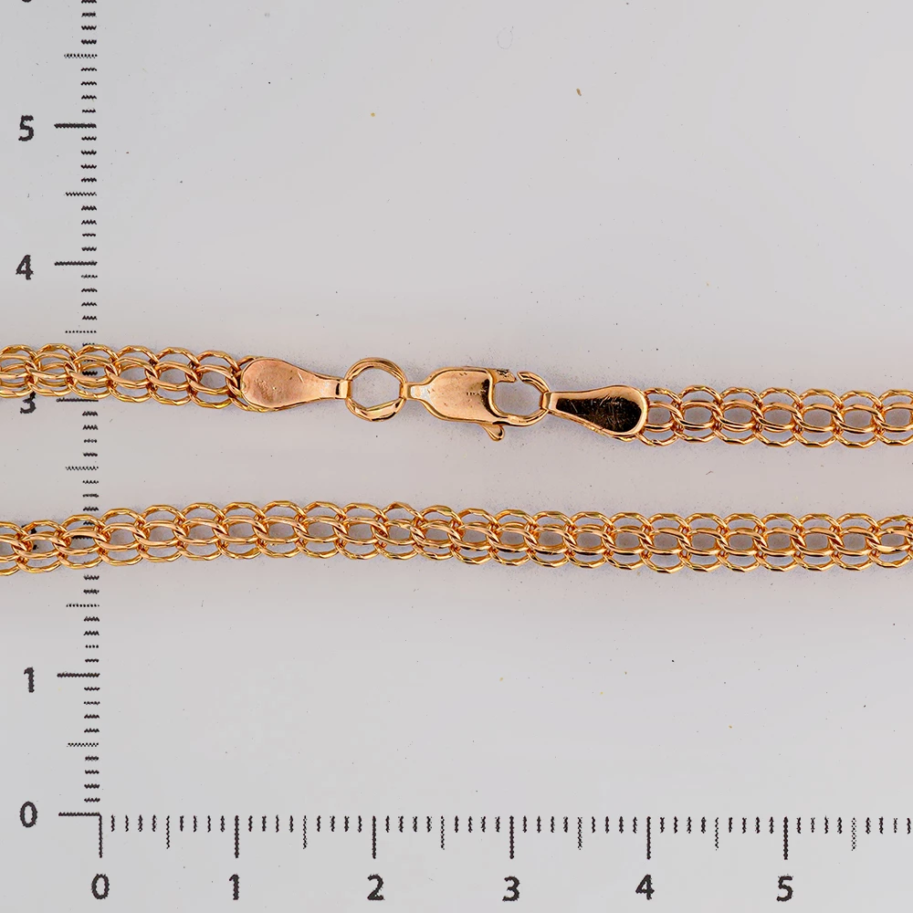 Браслет из красного золота 585 пробы